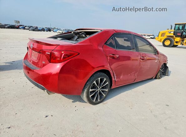 2T1BURHE3JC080824 2018 TOYOTA COROLLA Red Rear right