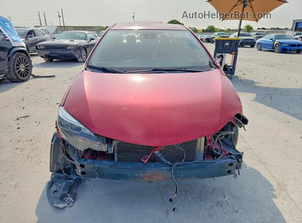2T1BURHE3JC080824 2018 TOYOTA COROLLA Red Front view