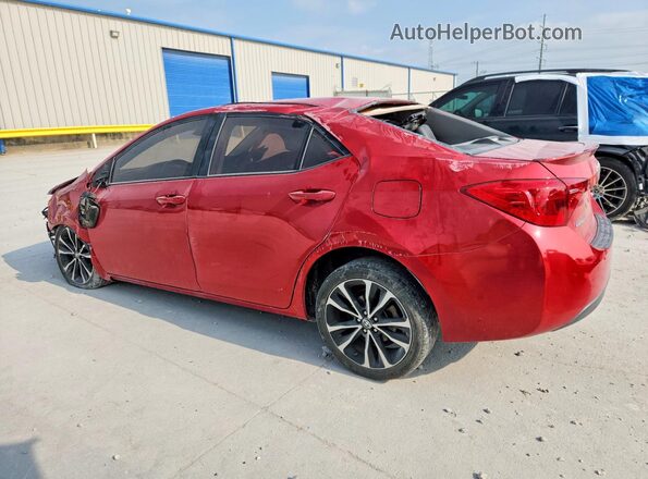 2T1BURHE3JC080824 2018 TOYOTA COROLLA Red Rear left