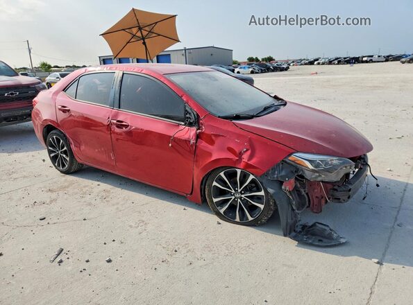 2T1BURHE3JC080824 2018 TOYOTA COROLLA Red Front right
