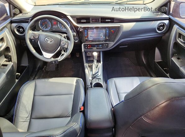 2T1BURHE3JC104362 2018 TOYOTA COROLLA Желто-коричневый Вид панели приборов