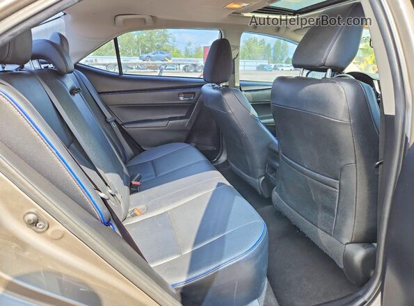 2T1BURHE3JC104362 2018 TOYOTA COROLLA Желто-коричневый Вид задних сидений