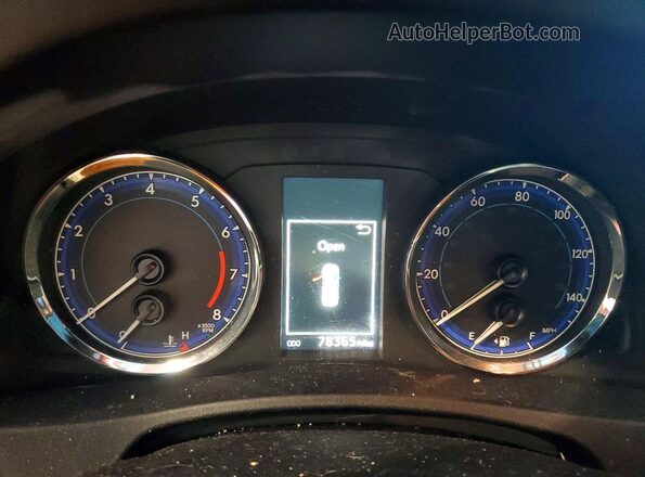 2T1BURHE3KC206696 2019 TOYOTA COROLLA Gray Вид щитка приладів
