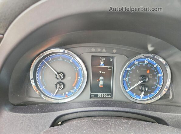 2T1BURHE4JC018252 2018 TOYOTA COROLLA Black Instrument cluster view