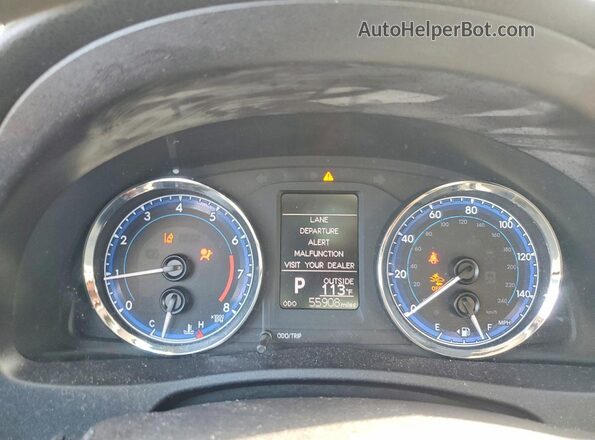 2T1BURHE4JC976002 2018 TOYOTA COROLLA Синий Вид щитка приборов
