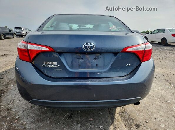 2T1BURHE5GC705779 2016 TOYOTA COROLLA Blue Вид ззаду