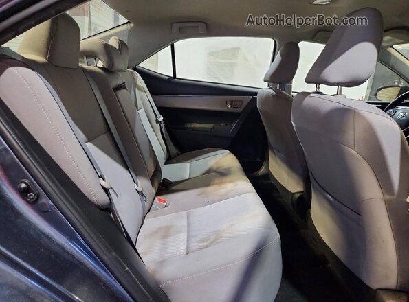 2T1BURHE5GC739382 2016 TOYOTA COROLLA Gray Вид задніх сидінь