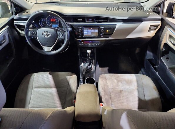 2T1BURHE5GC739382 2016 TOYOTA COROLLA Gray Вид панелі приладів