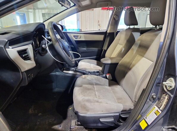 2T1BURHE5GC739382 2016 TOYOTA COROLLA Gray Вид салону спереду