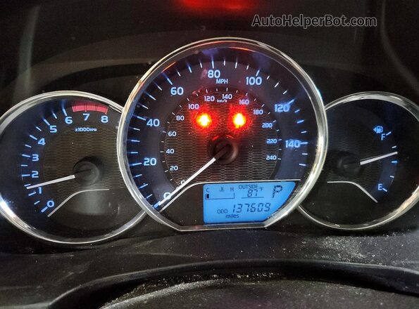 2T1BURHE5GC739382 2016 TOYOTA COROLLA Gray Вид щитка приладів