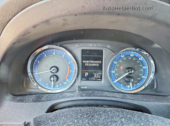 2T1BURHE5JC048473 2018 TOYOTA COROLLA Blue Вид щитка приладів