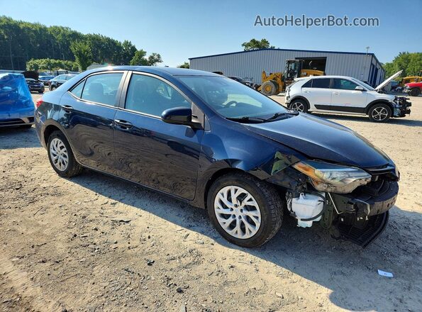 2T1BURHE5JC048473 2018 TOYOTA COROLLA Blue Передня права чверть