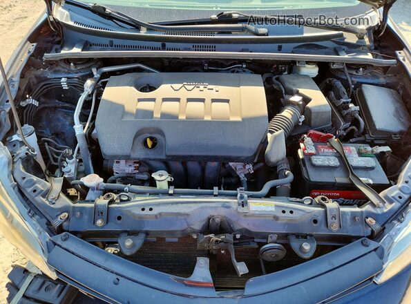 2T1BURHE5JC048473 2018 TOYOTA COROLLA Blue Вид задньої частини салону