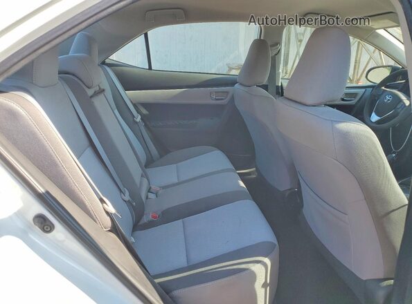2T1BURHE5JC101222 2018 TOYOTA COROLLA White Rear seats view