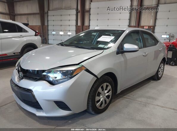 2T1BURHE6GC523654 2016 TOYOTA COROLLA Silver Vista tres cuartos delantera izquierda