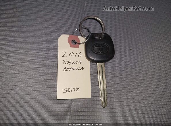2T1BURHE6GC523654 2016 TOYOTA COROLLA Silver Vista del salpicadero