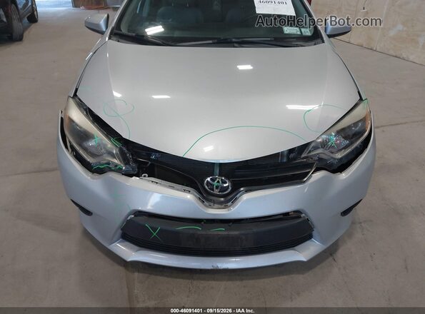 2T1BURHE6GC523654 2016 TOYOTA COROLLA Silver Vista frontal