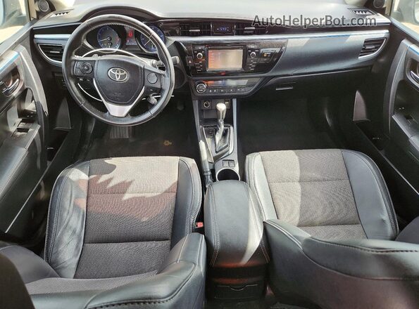 2T1BURHE6GC574457 2016 TOYOTA COROLLA Silver Dashboard view