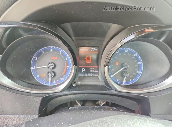 2T1BURHE6GC574457 2016 TOYOTA COROLLA Silver Instrument cluster view