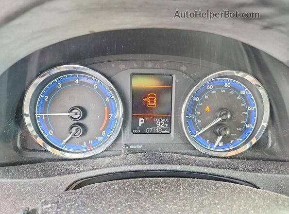2T1BURHE6HC754488 2017 TOYOTA COROLLA Blue Widok zestawu wskaźników