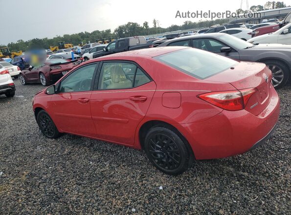 2T1BURHE6HC755205 2017 TOYOTA COROLLA Red Trasero izquierdo