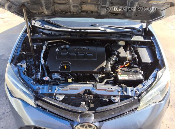 2T1BURHE6JC065721 2018 TOYOTA COROLLA Синий Вид задней части салона