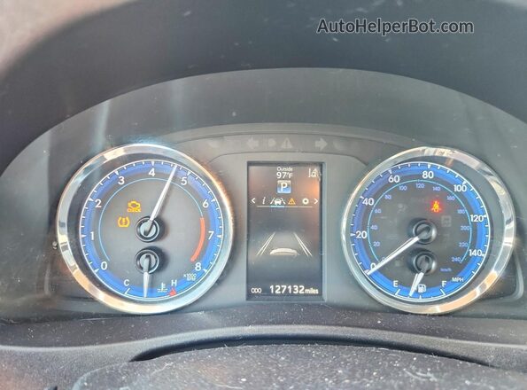 2T1BURHE7HC848895 2017 TOYOTA COROLLA Blue Instrument cluster view