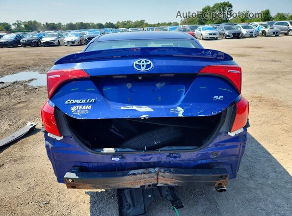 2T1BURHE7HC848895 2017 TOYOTA COROLLA Blue Rear view