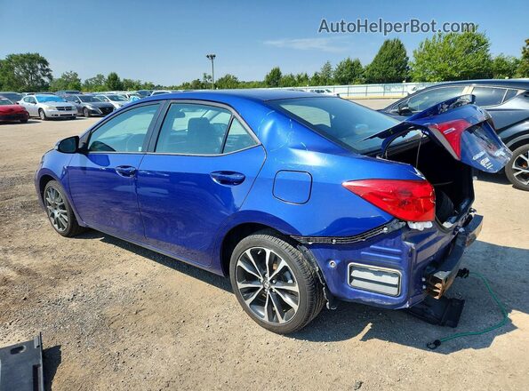 2T1BURHE7HC848895 2017 TOYOTA COROLLA Blue Rear left