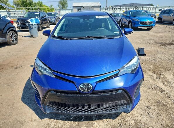 2T1BURHE7HC848895 2017 TOYOTA COROLLA Blue Front view