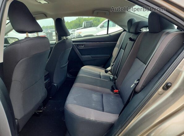 2T1BURHE7HC919318 2017 TOYOTA COROLLA Tan უკანა სავარძლების ხედი