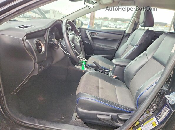 2T1BURHE7HC923191 2017 TOYOTA COROLLA Black Front interior view
