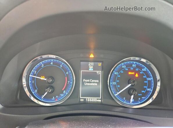 2T1BURHE7HC923191 2017 TOYOTA COROLLA Black Instrument cluster view