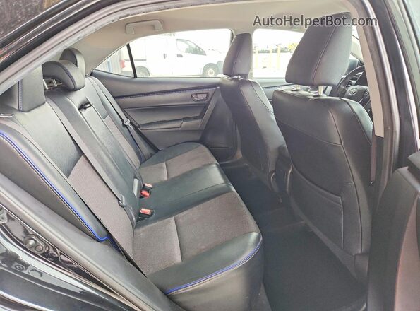 2T1BURHE7HC923191 2017 TOYOTA COROLLA Black Rear seats view