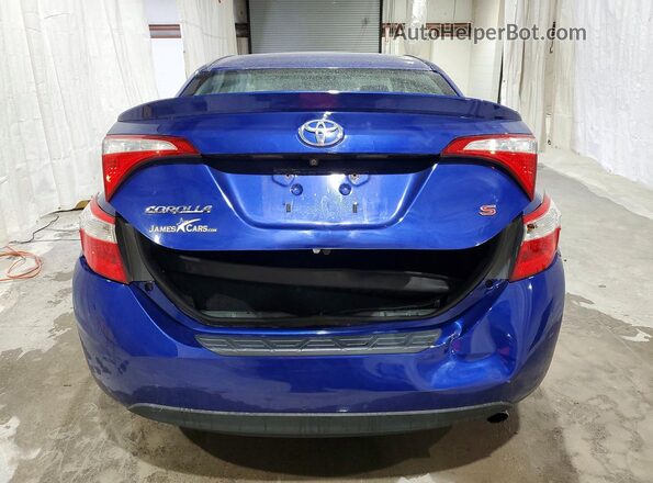 2T1BURHE8GC679906 2016 TOYOTA COROLLA Blue Вид ззаду