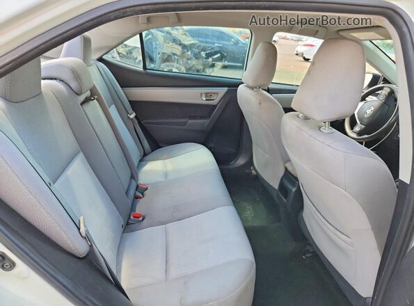 2T1BURHE8GC727338 2016 TOYOTA COROLLA Белый Вид задних сидений