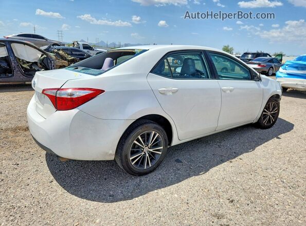 2T1BURHE8GC727338 2016 TOYOTA COROLLA Белый Задняя правая четверть