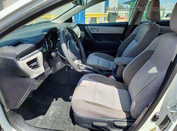 2T1BURHE8GC727338 2016 TOYOTA COROLLA Белый Вид салона спереди