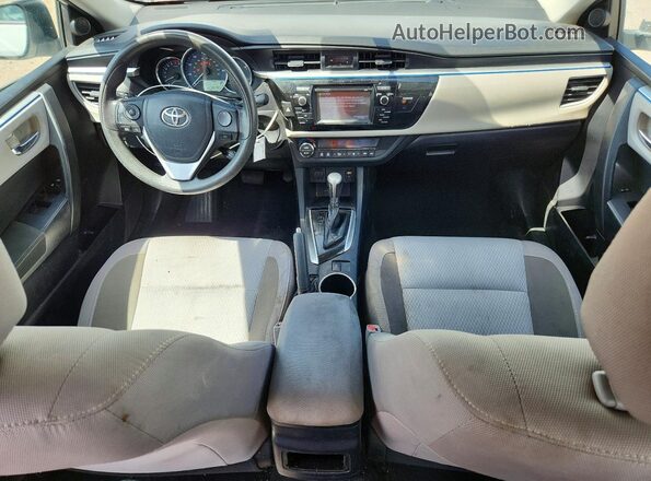 2T1BURHE8GC727338 2016 TOYOTA COROLLA Белый Вид панели приборов