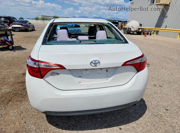2T1BURHE8GC727338 2016 TOYOTA COROLLA Белый Вид сзади