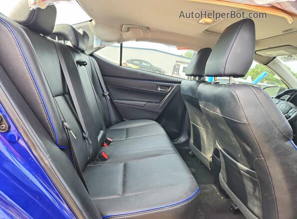 2T1BURHE8JC990260 2018 TOYOTA COROLLA Blue Հետևի նստատեղերի տեսք