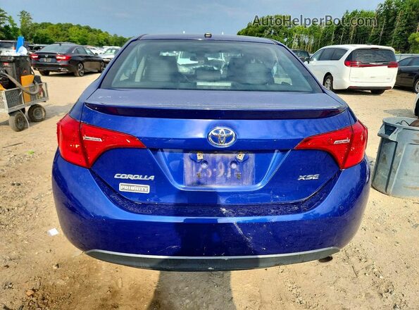 2T1BURHE8JC990260 2018 TOYOTA COROLLA Blue Հետևի տեսք