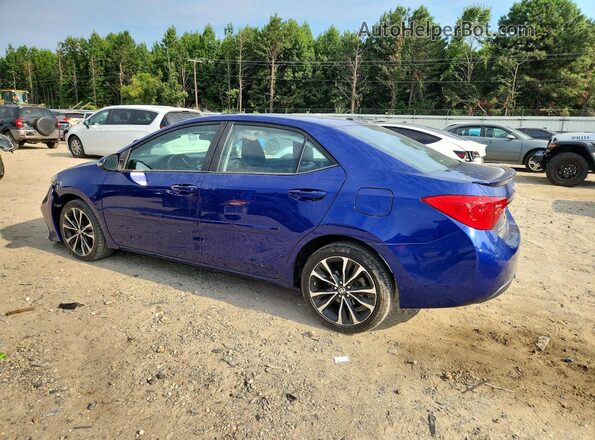 2T1BURHE8JC990260 2018 TOYOTA COROLLA Blue Հետևի ձախ