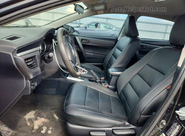 2T1BURHE9GC624137 2016 TOYOTA COROLLA Black Вид салону спереду
