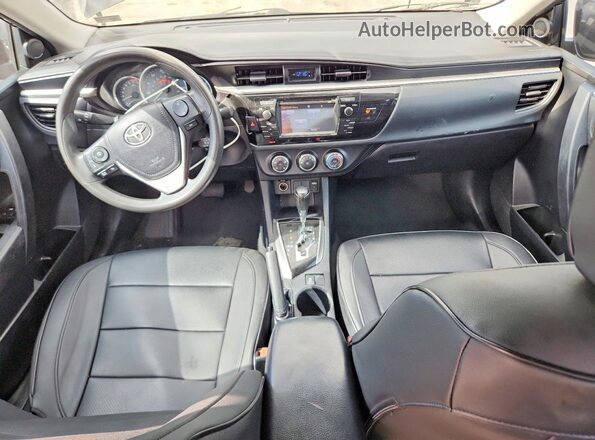 2T1BURHE9GC624137 2016 TOYOTA COROLLA Black Вид панелі приладів