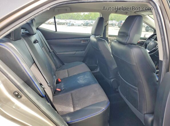 2T1BURHE9HC753383 2017 TOYOTA COROLLA Gray უკანა სავარძლების ხედი