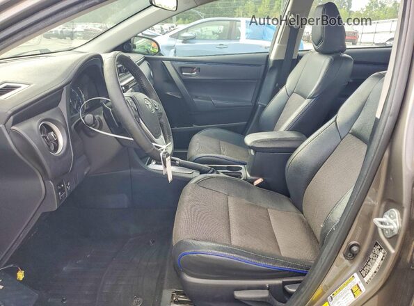 2T1BURHE9HC753383 2017 TOYOTA COROLLA Gray წინა სალონის ხედი
