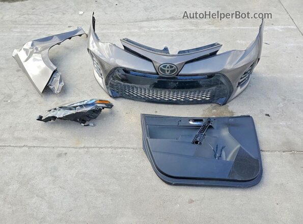 2T1BURHE9HC753383 2017 TOYOTA COROLLA Gray ძრავის განყოფილების ხედი