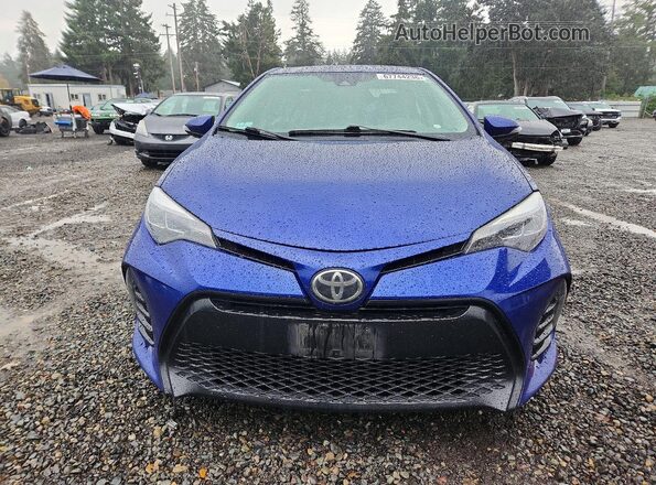 2T1BURHE9HC835453 2017 TOYOTA COROLLA Blue Front view