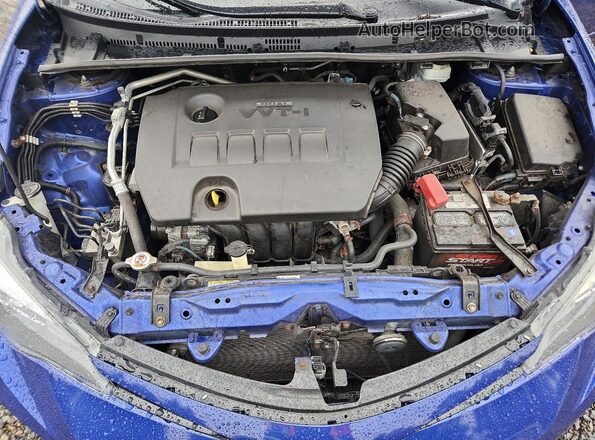 2T1BURHE9HC835453 2017 TOYOTA COROLLA Blue Rear interior view